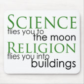 Tapis De Souris Religion et science athée (Devant)