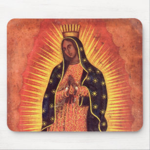 Tapis De Souris Religion vintage Vierge Marie Notre-Dame de Guadal