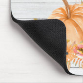 Tapis De Souris Remerciements | Aquarelle Citrouille automne autom (Coin)