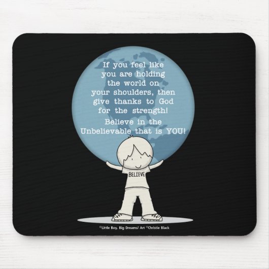 Tapis De Souris Remerciements pour la force (Devant)