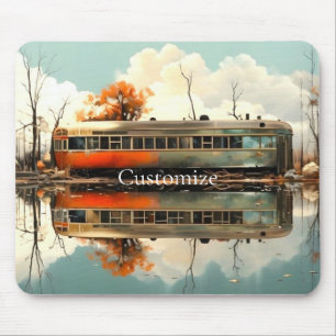 Tapis De Souris Remorque Caravan vintage RV Thunder_Cove