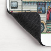 Tapis De Souris Remorque mignonne de voyage de campeur de (Coin)