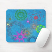 TAPIS DE SOURIS REMOUS DE FÊTE DE GRUNGE (Avec souris)