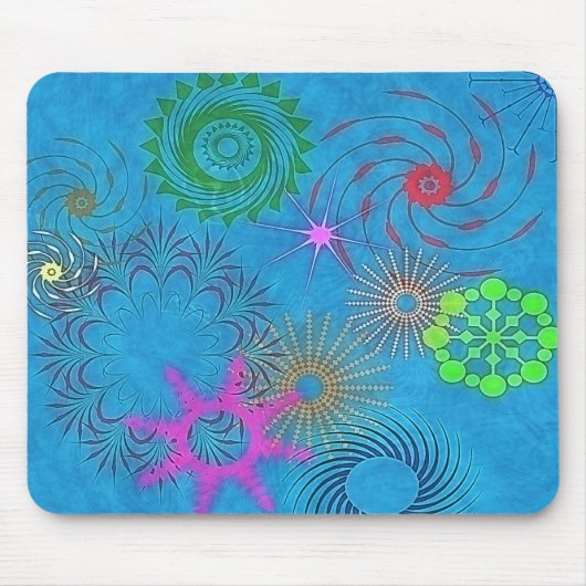 TAPIS DE SOURIS REMOUS DE FÊTE DE GRUNGE (Devant)