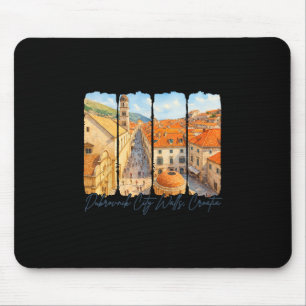 Tapis De Souris Remparts de la ville de Dubrovnik Croatie Voyage C