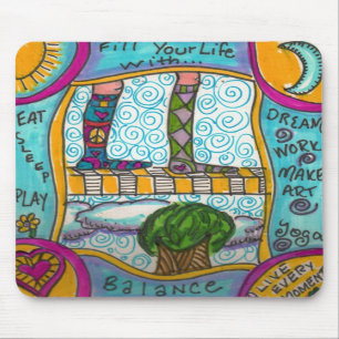 Tapis De Souris Remplissez votre vie de mousepad d'équilibre…