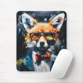 Tapis De Souris Renard Abstrait minimaliste (Avec souris)
