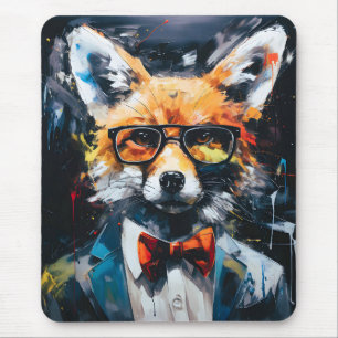 Tapis De Souris Renard Abstrait minimaliste