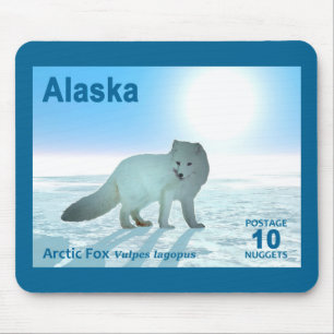Tapis De Souris Renard arctique - Alaska Postage