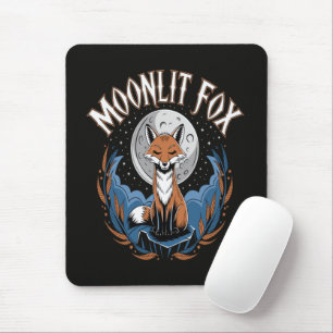 Tapis De Souris Renard au clair de lune Nuit céleste