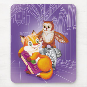 Tapis De Souris renard et hibou