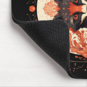 Tapis De Souris Renard gothique et fleurs Mousepad (Coin)