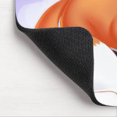 Tapis De Souris Renard mignon de bande dessinée de sommeil de (Coin)
