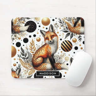 Tapis De Souris Renard mignon et points sans couture