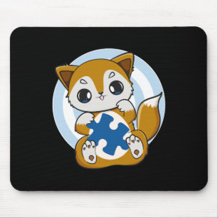 Tapis De Souris Renard Mignon Et Soutien Pour La Sensibilisation à