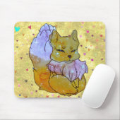 Tapis De Souris Renard nommé Dice (Avec souris)