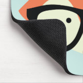 Tapis De Souris Renard rouge de l'Hipster (Coin)