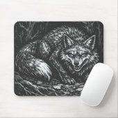 Tapis De Souris Renard rusé de la forêt — par BurnsInHell (Avec souris)