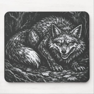 Tapis De Souris Renard rusé de la forêt — par BurnsInHell