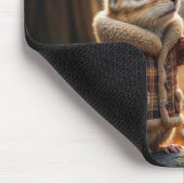 Tapis De Souris Rencontre avec Chipmunk dans un bois d'automne (Coin)