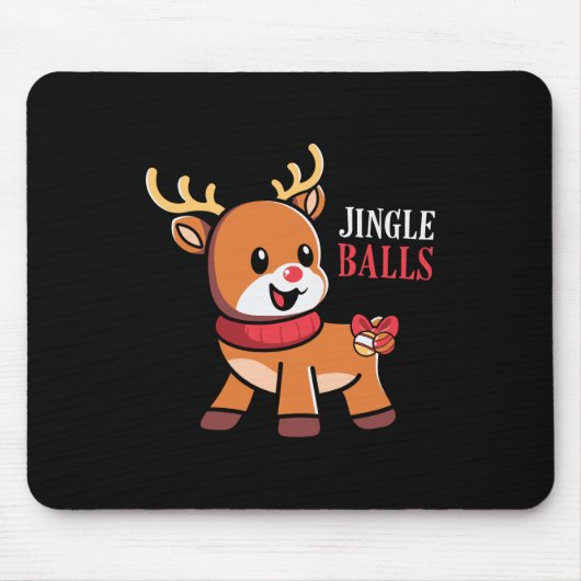 Tapis De Souris Rendez-vous cadeau de Noël Jingle Balls (Devant)