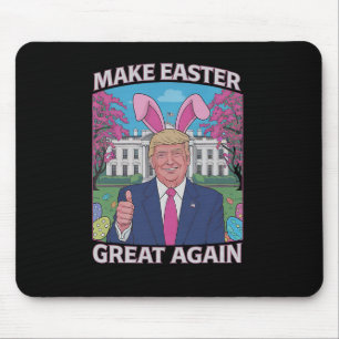 Tapis De Souris Rendre à Pâques sa grandeur Trump Bunny Flag 1