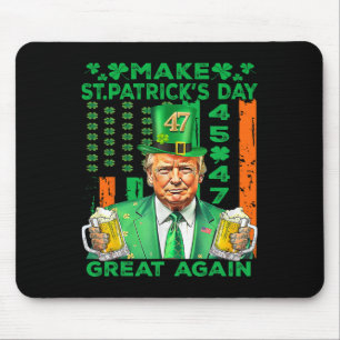 Tapis De Souris Rendre la Saint-Patrick plus belle encore Drapeau