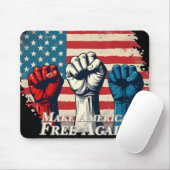 Tapis De Souris Rendre l'Amérique libre à nouveau (Avec souris)