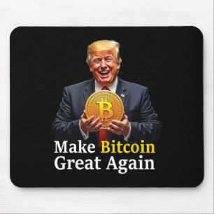 Tapis De Souris Rendre le Bitcoin grand à nouveau Trump Bitcoin Cr
