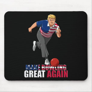 Tapis De Souris Rendre le bowling super - Drôle Trump Bowling Gif