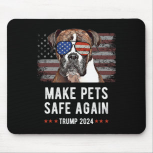 Tapis De Souris Rendre les animaux en sécurité Boxer Dog Trump 202
