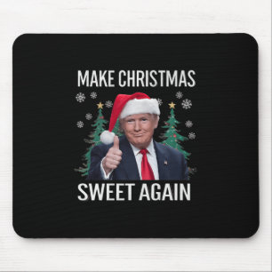 Tapis De Souris Rendre Noël doux à nouveau Trump Cadeaux de Noël M