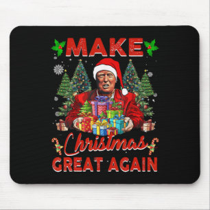 Tapis De Souris Rendre Noël super à nouveau drôle Père Noël Trump