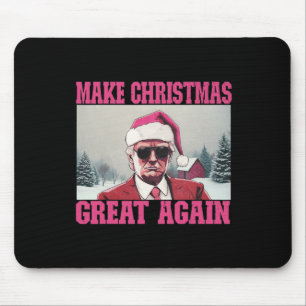 Tapis De Souris Rendre Noël super encore amusant Père Noël Trump