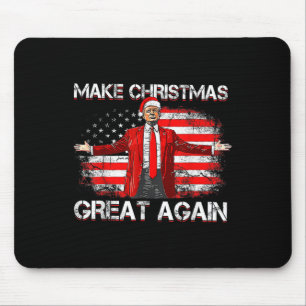 Tapis De Souris Rendre sa grandeur Père Noël amusant Trump Xmas Pa