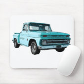 Tapis De Souris Rendu d'un bleu 1964 Chevy pick up. (Avec souris)