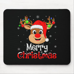 Tapis De Souris Renne Joyeux Noël Famille Hommes Femmes Enfants Xm