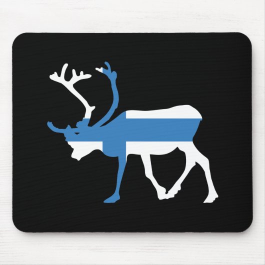 Tapis De Souris Renne Mousepad de la Finlande (Devant)