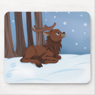Tapis De Souris Rennes d'hiver