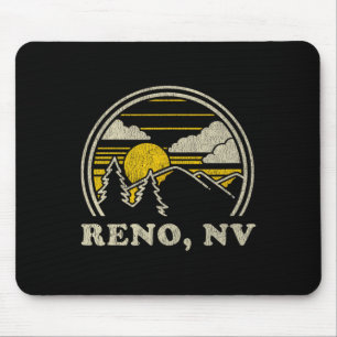Tapis De Souris Reno Nevada Nv T Shirt Vintage Randonnée Montagnes
