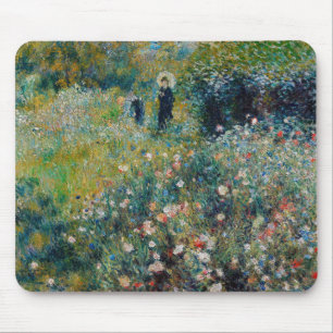Tapis De Souris Renoir - Femme au parasol dans un jardin