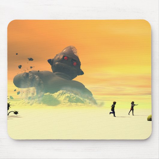 Tapis De Souris Renouveau du robot derélique Mousepad (Devant)