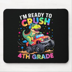 Tapis De Souris Rentrée Scolaire Garçons Dinosaure Je Suis Prêt à
