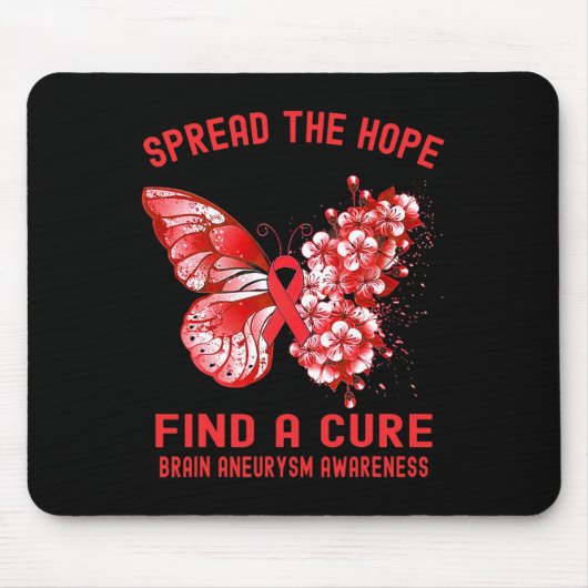 Tapis De Souris Répandre L'Espoir Trouver Un Cerveau Cure Aneurysm (Devant)