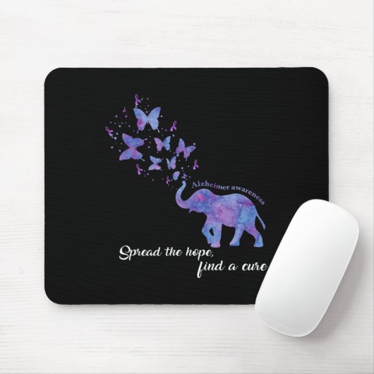 Tapis De Souris Répandre L'Espoir Trouver Un Traitement Alzheimer  (Avec souris)