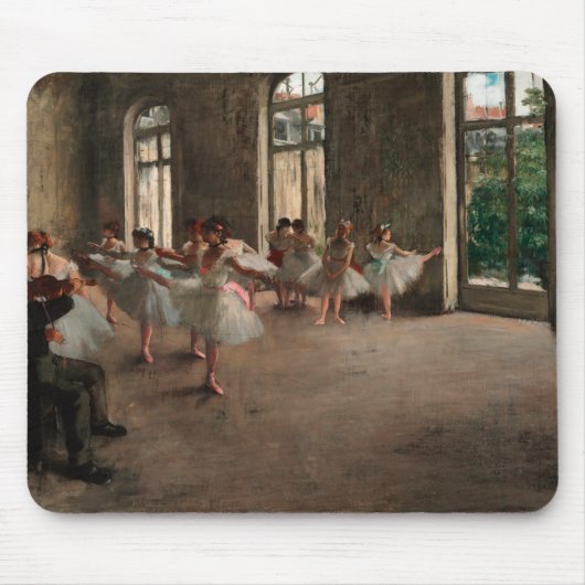 Tapis De Souris Répétition de ballet - Edgar Degas - 1873 (Devant)