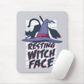 Tapis De Souris Repose du visage de la sorcière (Avec souris)