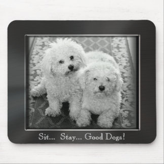 Tapis De Souris Reposez-vous. Séjour. Bons chiens ! Cadre Mousepad