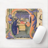 Tapis De Souris Representation de l'initiale "H" de Mme 571 f.6r (Avec souris)