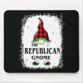 Tapis De Souris Republican Gnome Buffalo Plaid Matching Family Xma (Devant)
